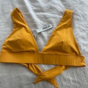 Everlane Tie Back Bathing Suit Top